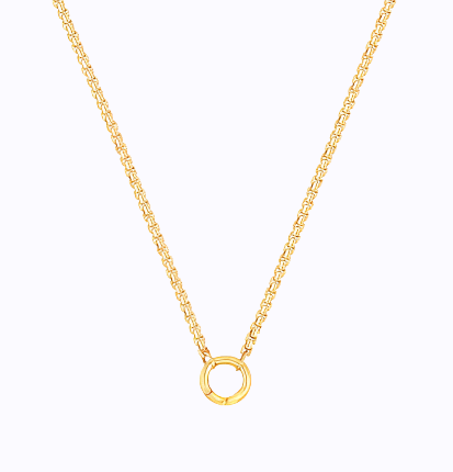 Box Chain Charm Necklace