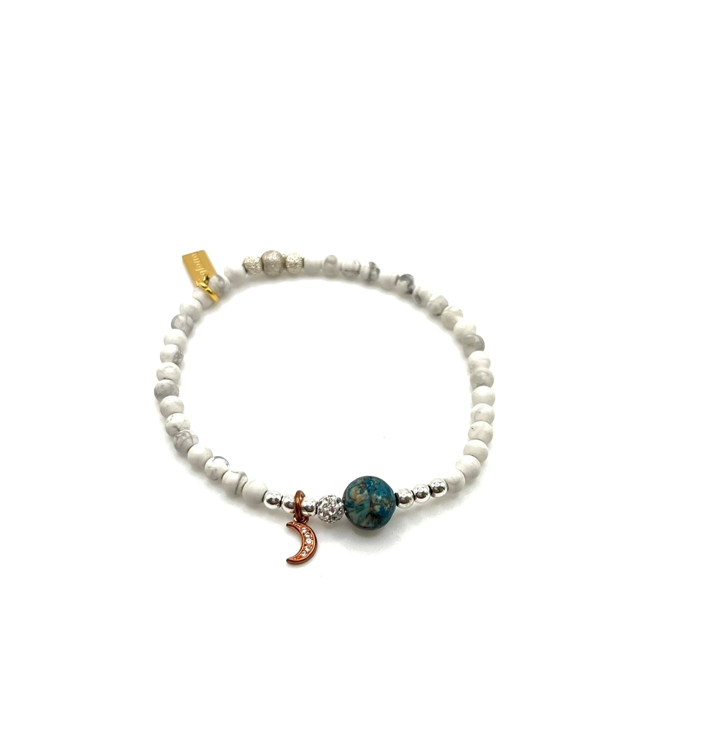 The Cosmic Moon, Star, and Earth Bracelet