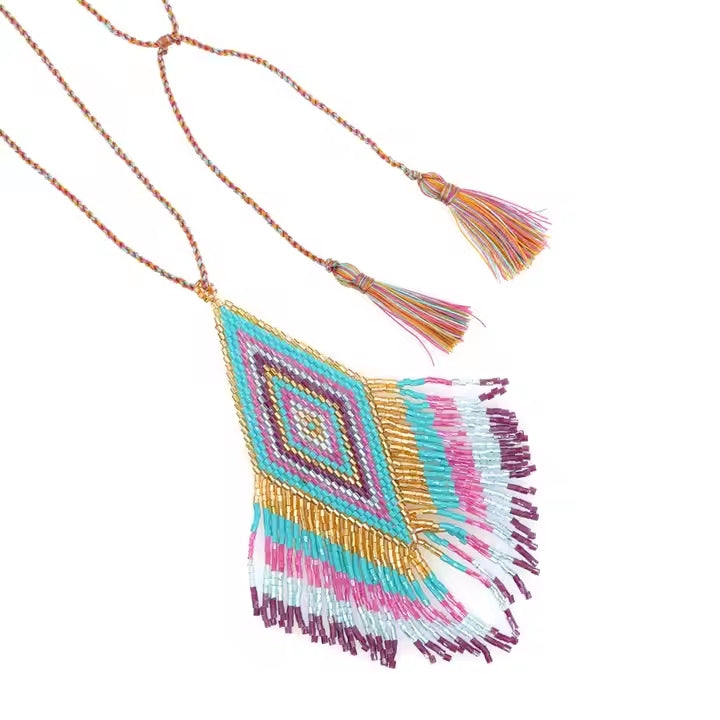 The Festival Badge- Pink and Teal