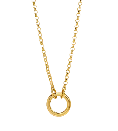Rolo Chain Charm Necklace
