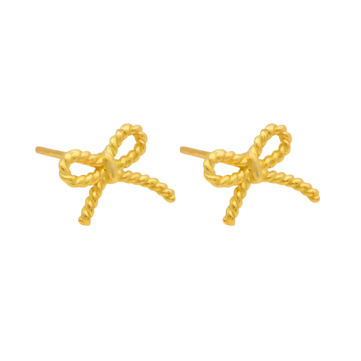Boucles d'oreilles à petits nœuds
