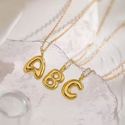 Bubble Letter Necklace