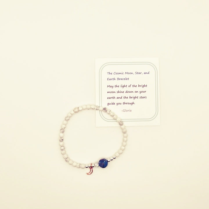 Le bracelet cosmique Lune, Étoile et Terre