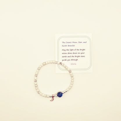 Le bracelet cosmique Lune, Étoile et Terre