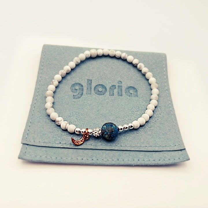 The Cosmic Moon, Star, and Earth Bracelet