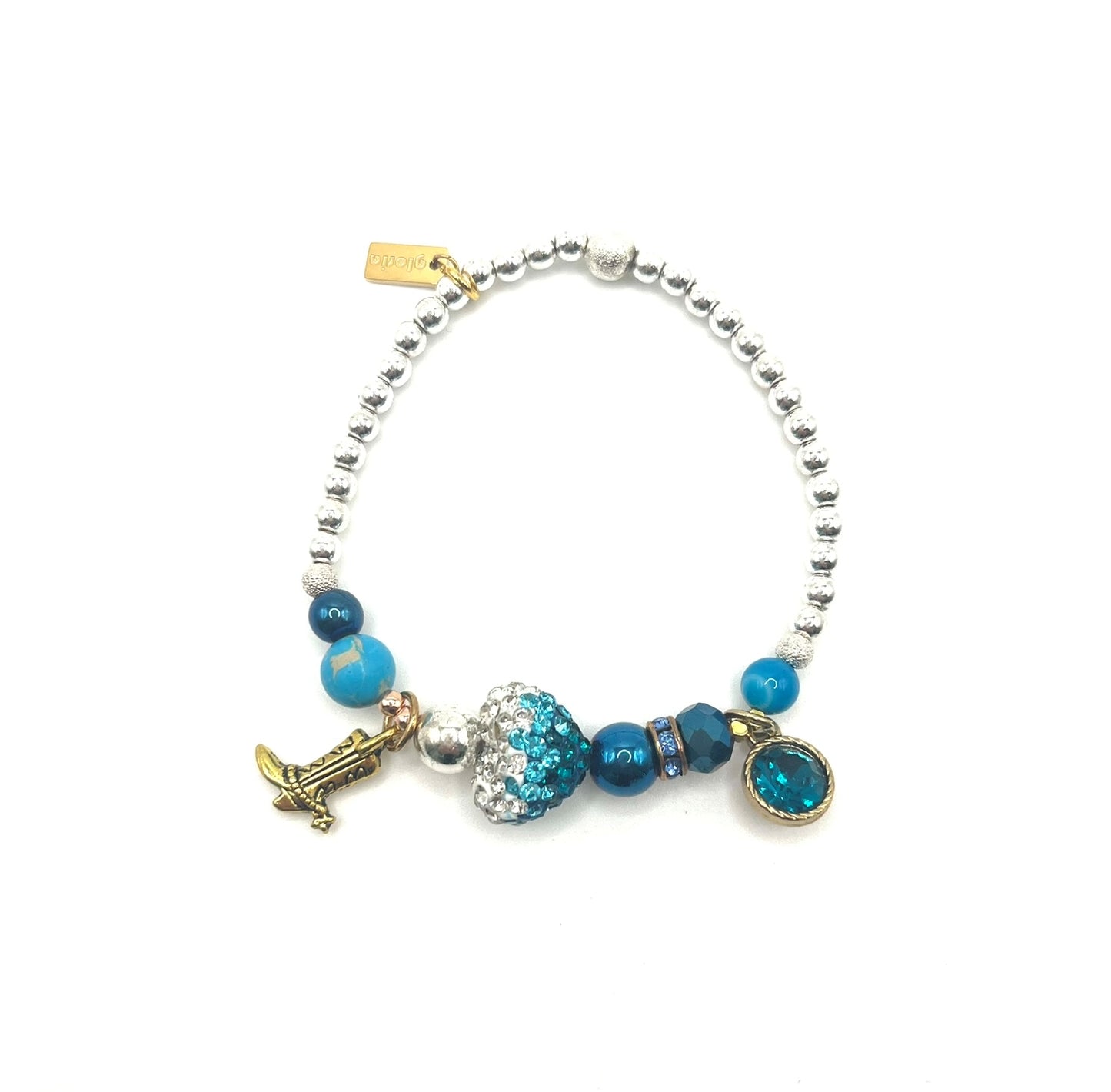 Denim on Denim Messenger Bracelet
