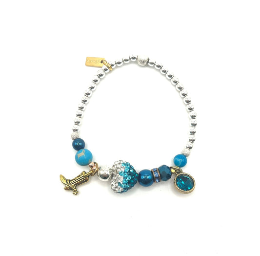 Denim on Denim Messenger Bracelet
