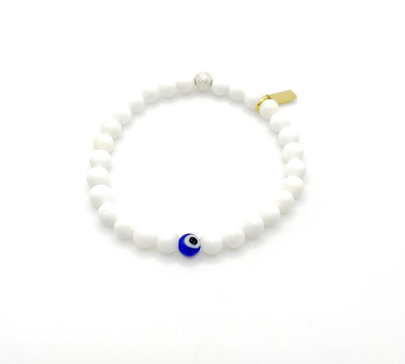 Evil Eye White Out Bracelet