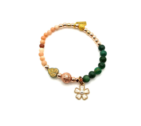 The Flower and Leaf Bracelet