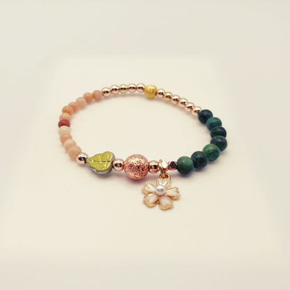 Das Blumen- und Blattarmband