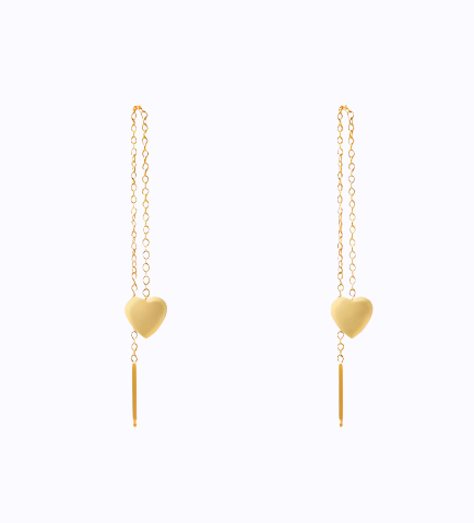 Heart Drop Earrings