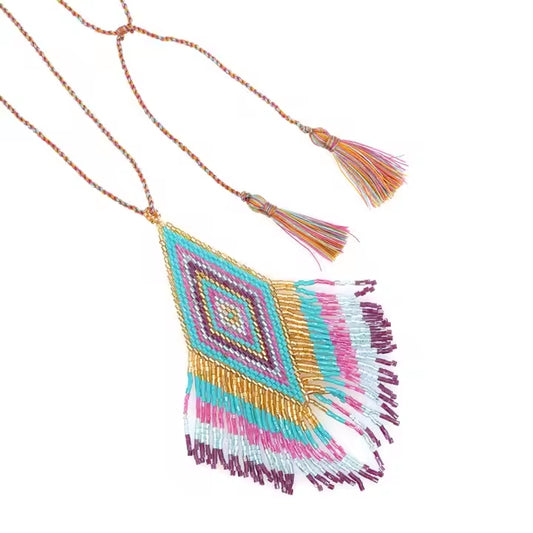 The Festival Badge- Pink and Teal