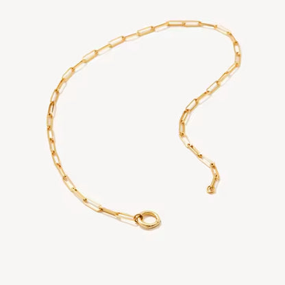 Paperclip Chain Charm Necklace