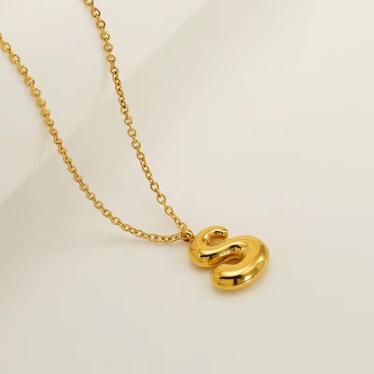 Bubble Letter Necklace