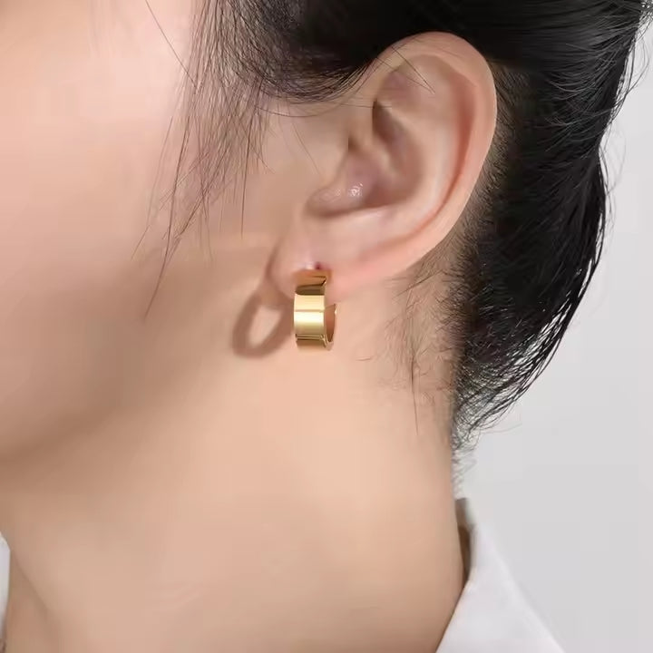 Thick Circle Hoops Small
