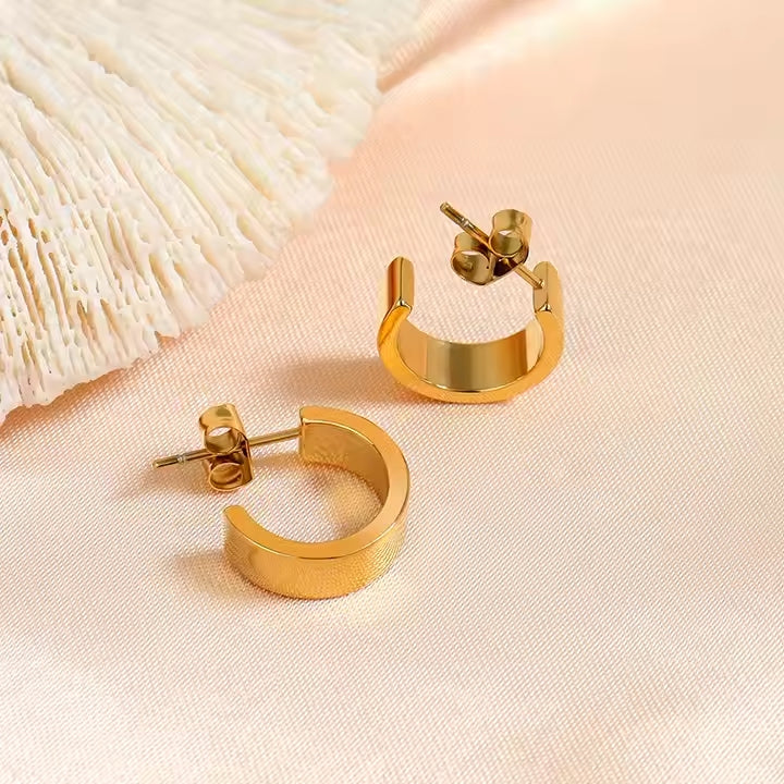 Thick Circle Hoops Small