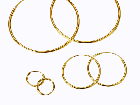 Thin Huggie Hoops Tiny