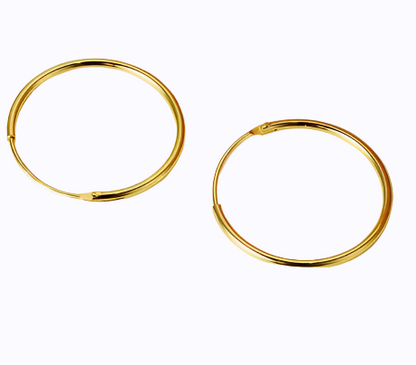 Thin Huggie Hoops Tiny