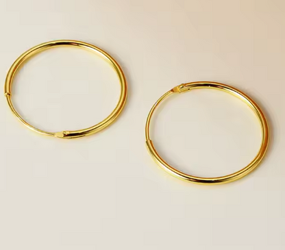 Thin Huggie Hoops Small