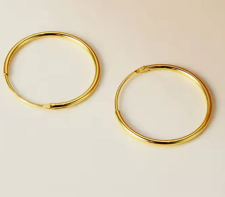Thin Huggie Hoops Small