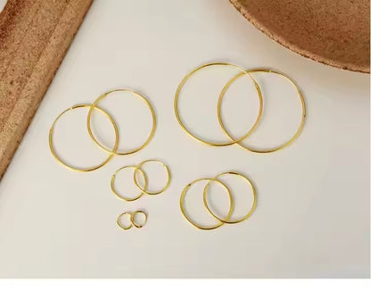 Thin Hoops Large