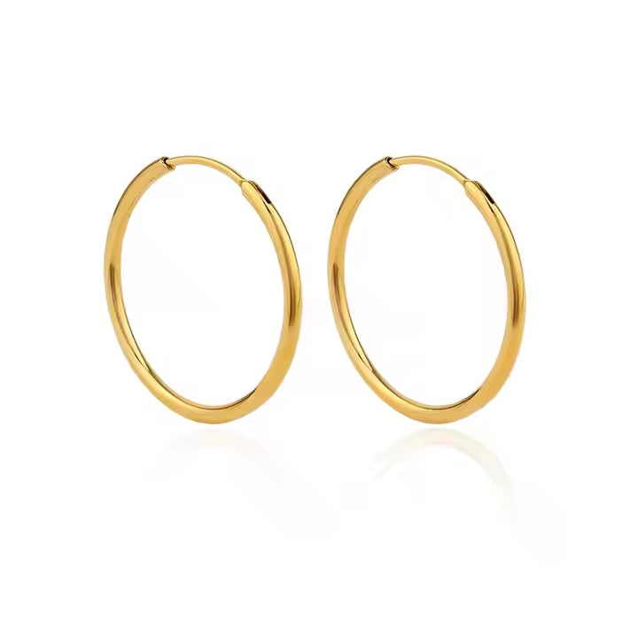 Thin Huggie Hoops Tiny