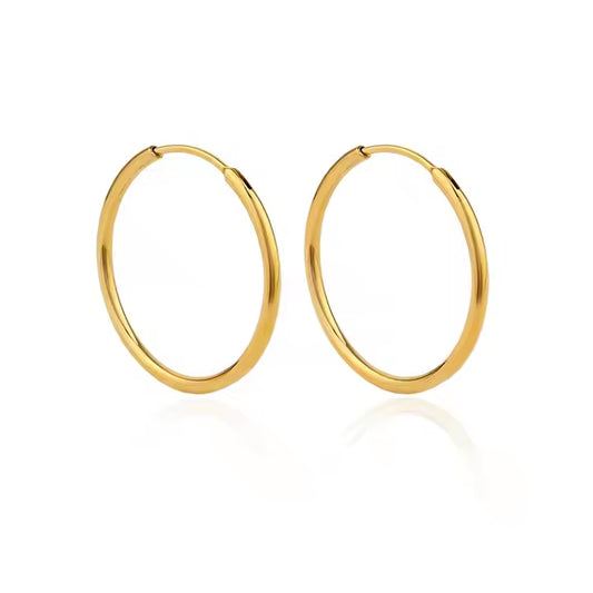 Thin Huggie Hoops Tiny