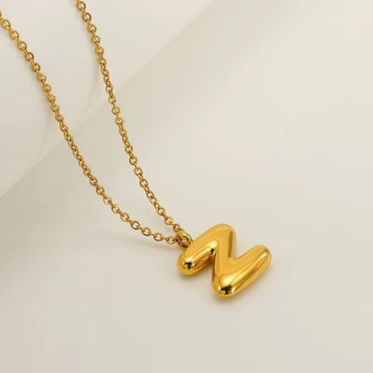 Bubble Letter Necklace